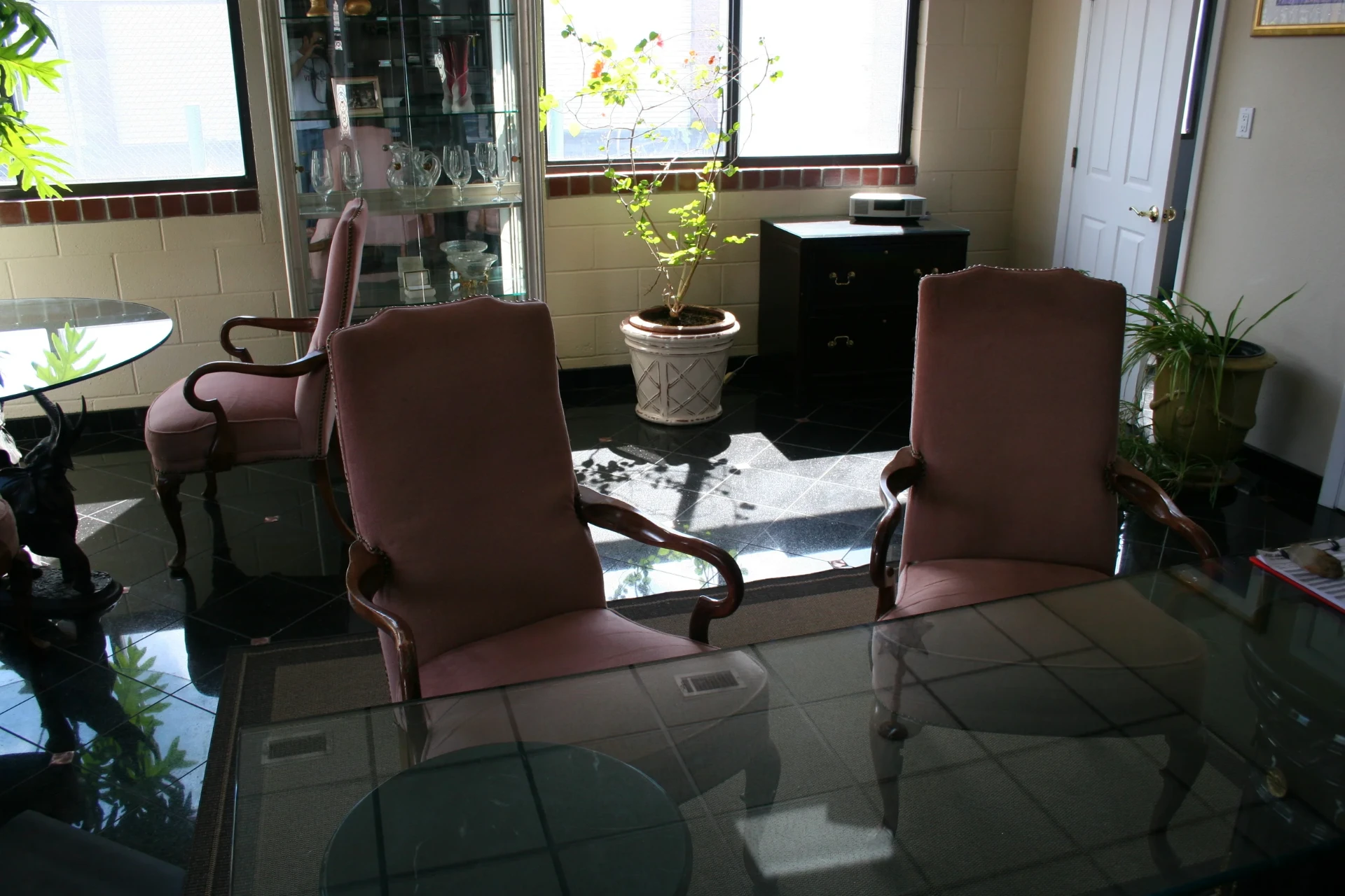 Bright front room of the All Hours Storage office in Basalt with large windows over the parking lot
